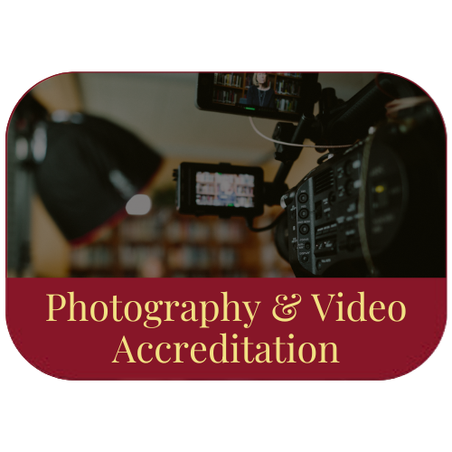 photography and video accreditation